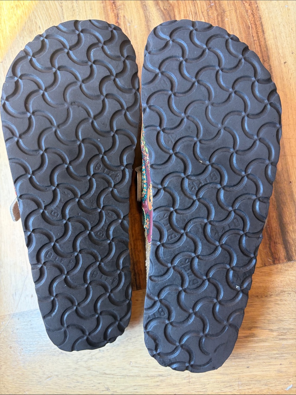 Birkenstock Burgundy Paisley Mary Jane Clogs - Picture 4 of 10